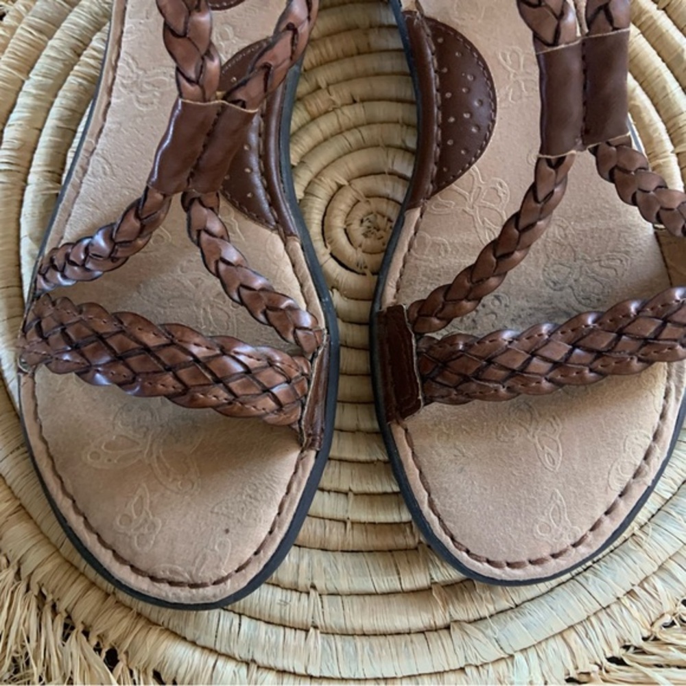 B.O.C. Women’s Macedonia Brown Leather Gladiator Sandals Size 8 - Picture 6 of 16